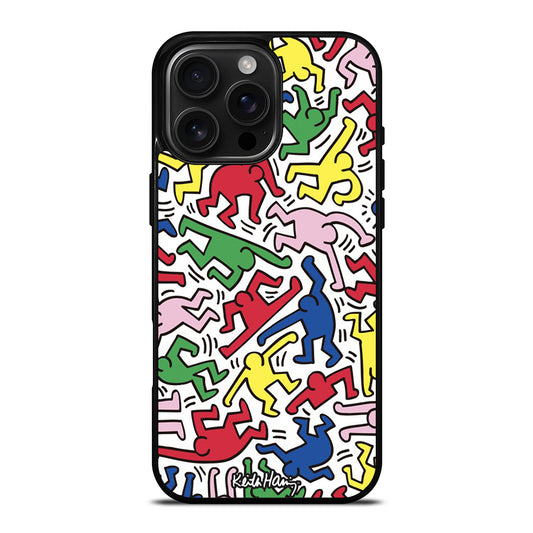 KEITH HARING ART PATTERN iPhone Case Cover