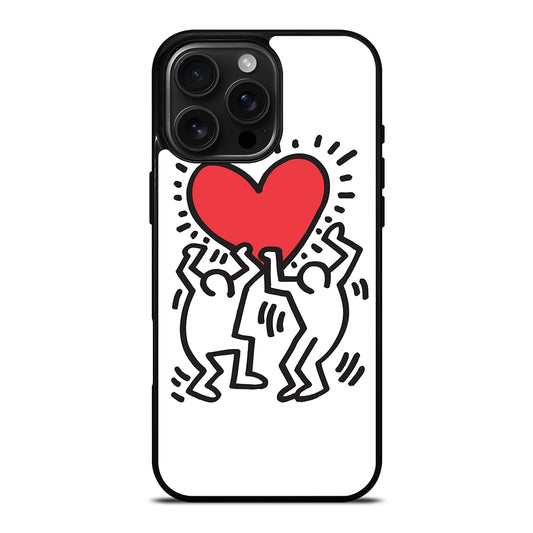 KEITH HARING LOVE 2 iPhone Case Cover