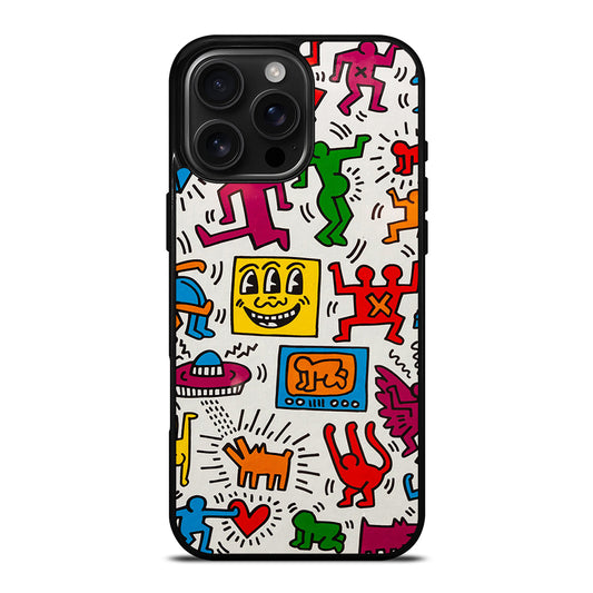 KEITH HARING PATTERN iPhone Case Cover