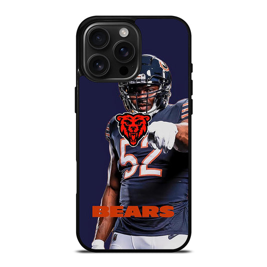 KHALIL MACK 52 BEARS iPhone Case Cover