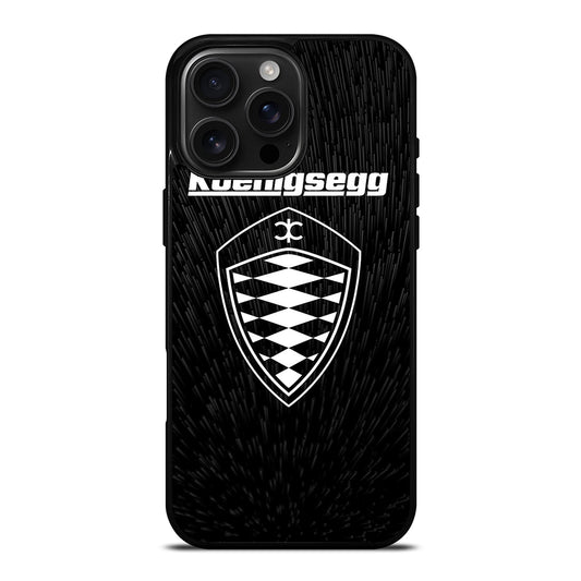 KOENIGSEGG LOGO BLACK iPhone Case Cover