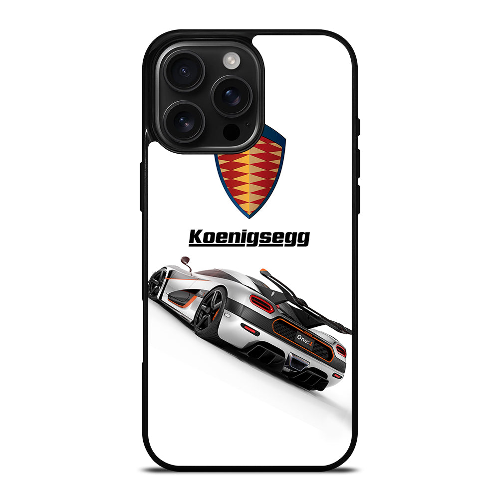 KOENIGSEGG WHITE CAR iPhone Case Cover