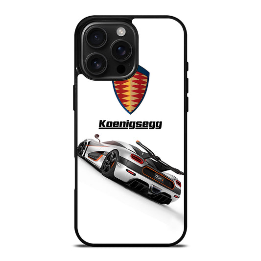 KOENIGSEGG WHITE CAR iPhone Case Cover