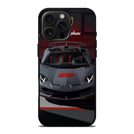 LAMBORGHINI GREY CAR iPhone Case Cover