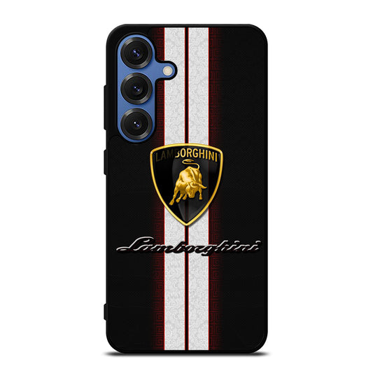 LAMBORGHINI WHITE STRIPE LOGO Samsung Galaxy Case Cover
