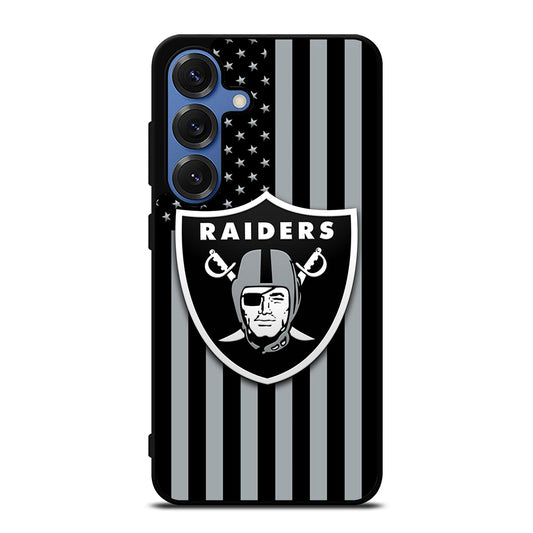 LAS VEGAS RAIDERS AMERICAN FLAG LOGO Samsung Galaxy Case Cover