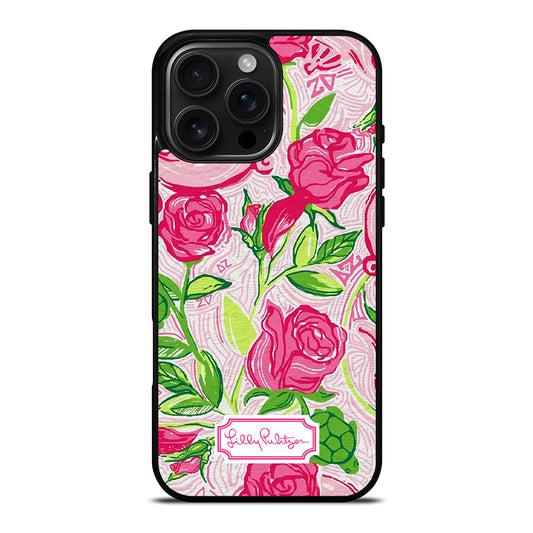 LILLY PULITZER PINK FLOWERS iPhone Case Cover