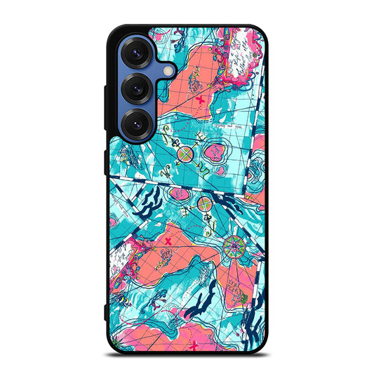LILLY PULITZER WORLD MAPS Samsung Galaxy Case Cover