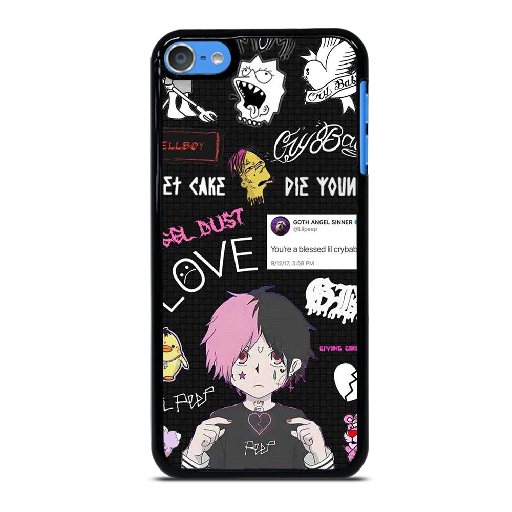 LIL PEEP RAPPER CARTOON iPod Touch Case Cover