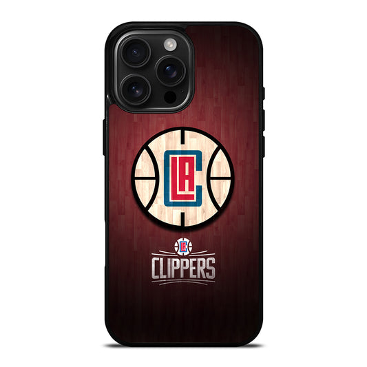 LOS ANGELES CLIPPERS WOODEN LOGO iPhone Case Cover