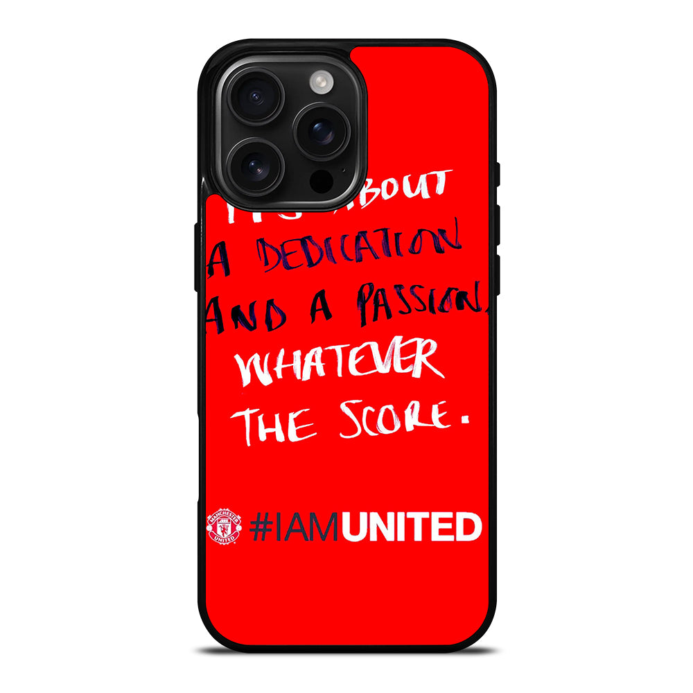 MANCHESTER UNITED I AM UNITED iPhone Case Cover