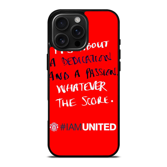 MANCHESTER UNITED I AM UNITED iPhone Case Cover