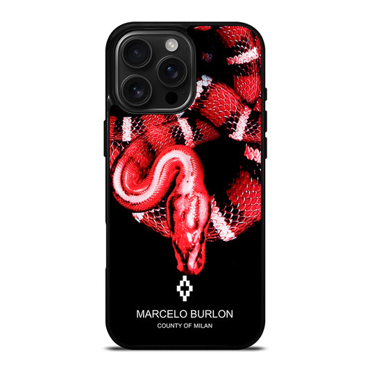 MARCELO BURLON SNAKE RED iPhone Case Cover