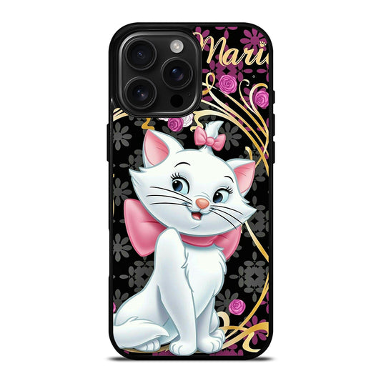 MARIE THE ARISTOCATS CAT FLORAL CARTOON iPhone Case Cover