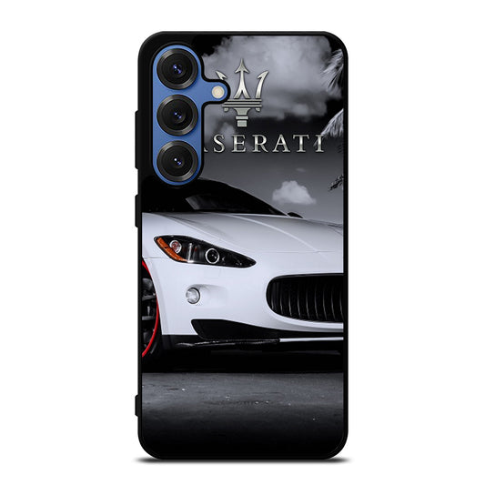 MASERATI WHITE CAR Samsung Galaxy Case Cover