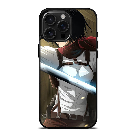 MIKASA ACKERMAN BADASS ATTACK ON TITAN iPhone Case Cover