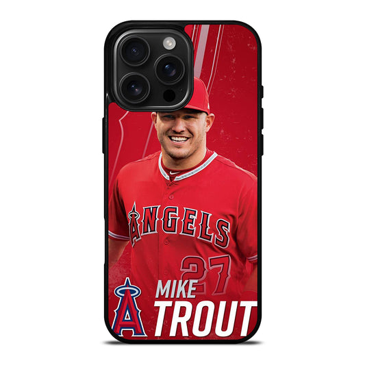 MIKE TROUT 27 LOS ANGELES ANGELS iPhone Case Cover