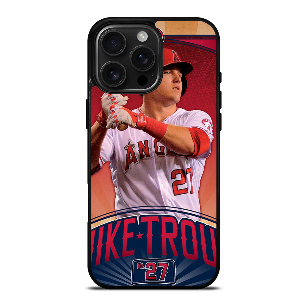MIKE TROUT LOS ANGELES ANGELS 27 iPhone Case Cover