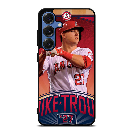 MIKE TROUT LOS ANGELES ANGELS 27 Samsung Galaxy Case Cover