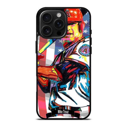 MIKE TROUT LOS ANGELES ANGELS BASEBALL iPhone Case Cover