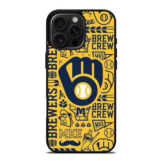MILWAUKEE BREWERS PATTERN iPhone Case Cover