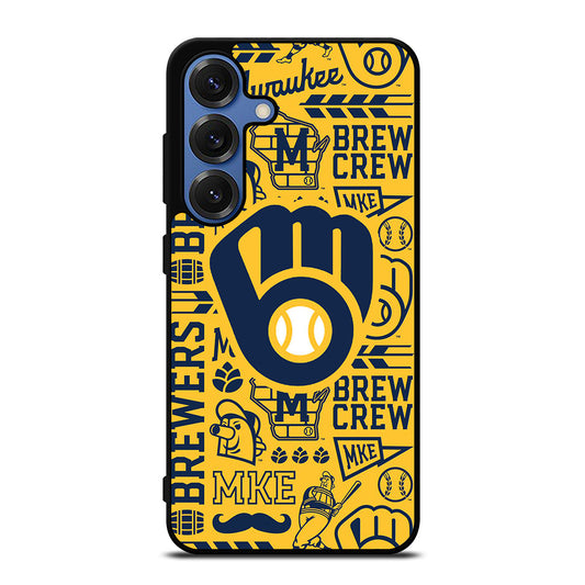 MILWAUKEE BREWERS PATTERN Samsung Galaxy Case Cover