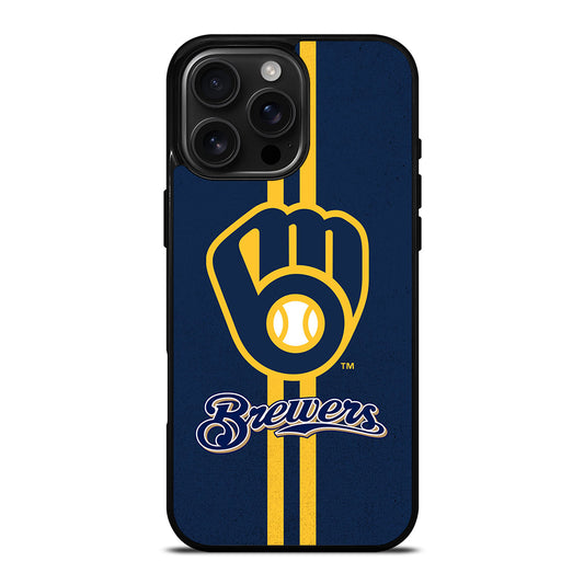 MILWAUKEE BREWERS STRIPE LOGO iPhone Case Cover