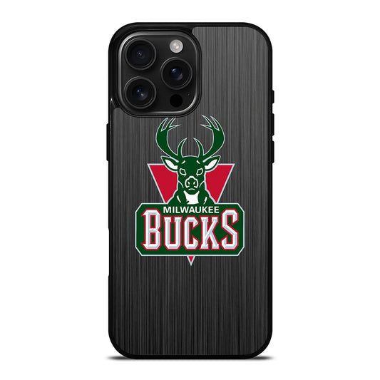 MILWAUKEE BUCKS METAL LOGO iPhone Case Cover