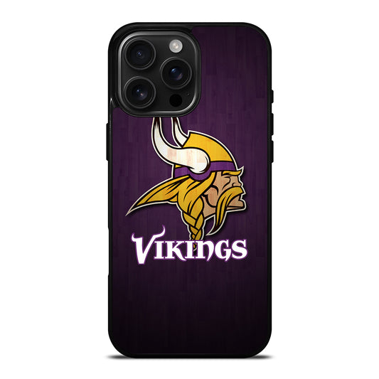 MINNESOTA VIKINGS WOODEN LOGO iPhone Case Cover