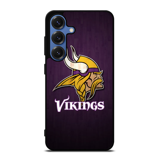 MINNESOTA VIKINGS WOODEN LOGO Samsung Galaxy Case Cover