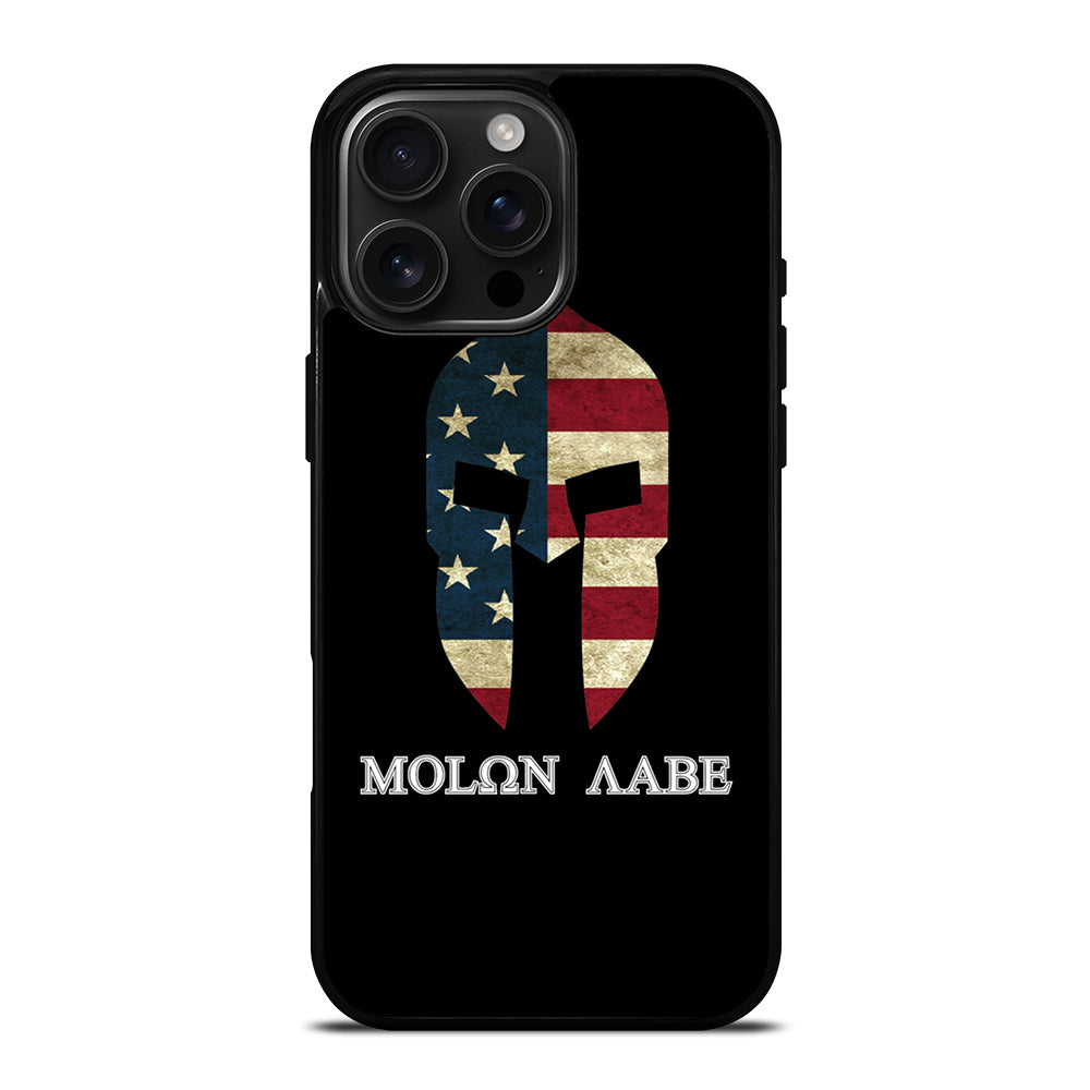 MOLON LABE AMERICAN FLAG BLACK iPhone Case Cover