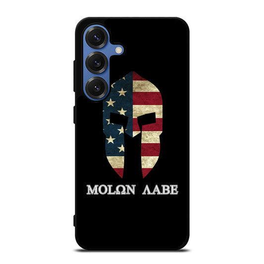 MOLON LABE AMERICAN FLAG BLACK Samsung Galaxy Case Cover