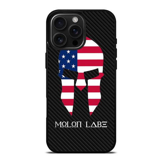 MOLON LABE AMERICAN FLAG CARBON LOGO iPhone Case Cover