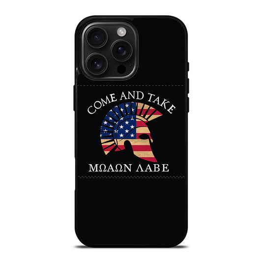 MOLON LABE AMERICAN FLAG HELMET iPhone Case Cover