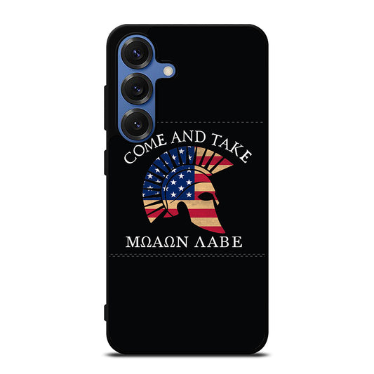 MOLON LABE AMERICAN FLAG HELMET Samsung Galaxy Case Cover