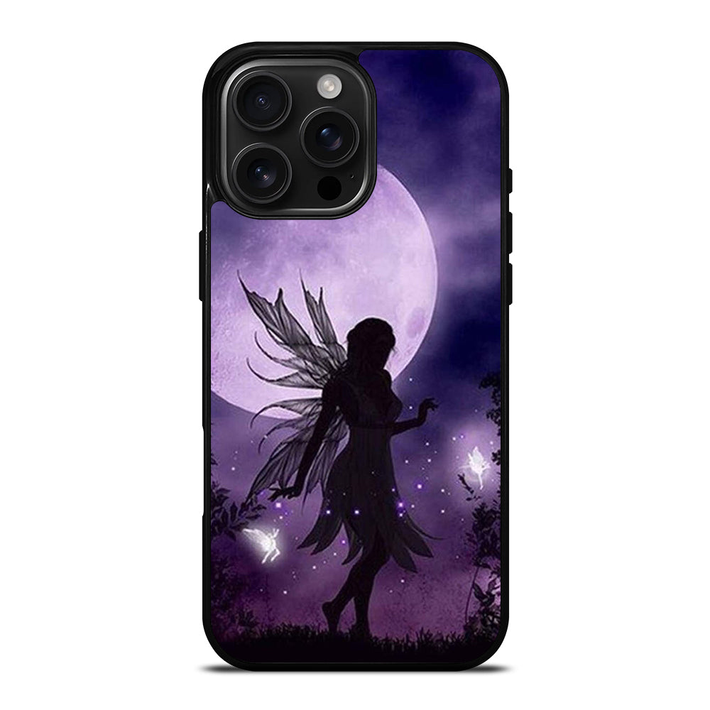 MOONLIGHT FAIRY DRAGONFLIES PURPLE MOON iPhone Case Cover