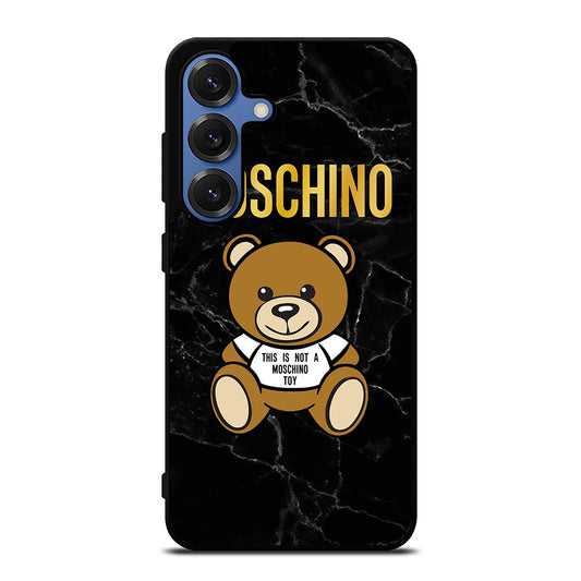 MOSCHINO TEDDY BEAR BLACK MARBLE Samsung Galaxy Case Cover