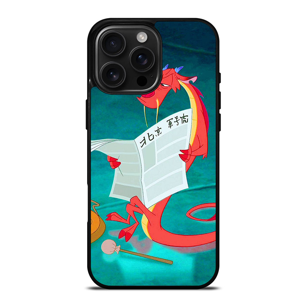 MUSHU MULAN DISNEY CARTOON iPhone Case Cover