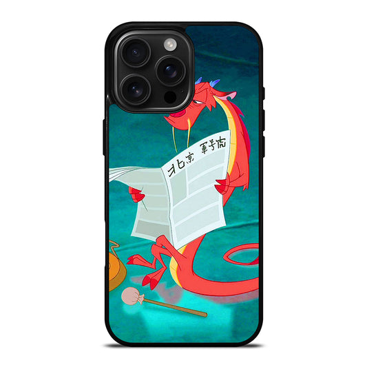 MUSHU MULAN DISNEY CARTOON iPhone Case Cover
