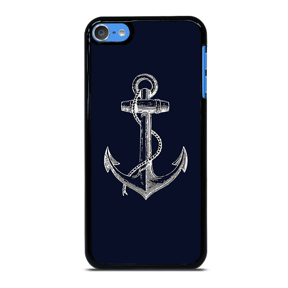 NAUTICAL ANCHOR NAVY BLUE iPod Touch Case Cover