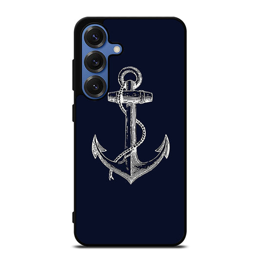 NAUTICAL ANCHOR NAVY BLUE Samsung Galaxy Case Cover
