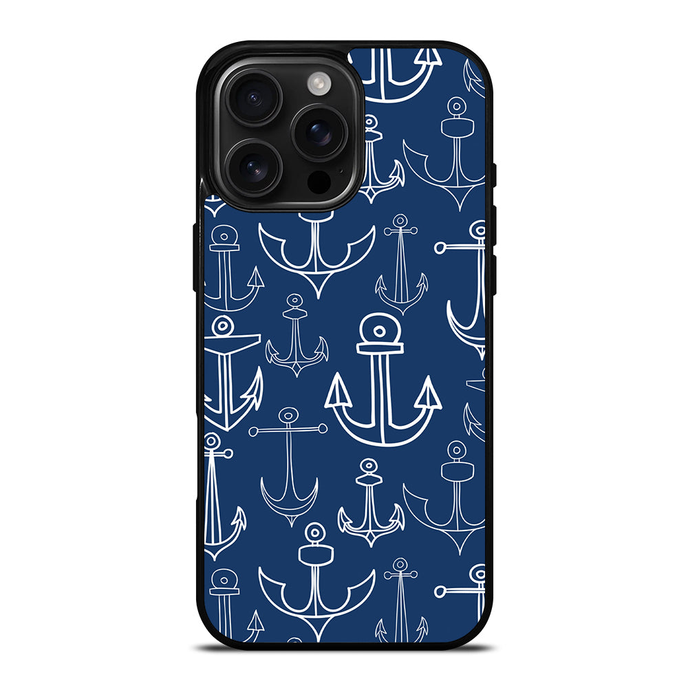NAUTICAL ANCHOR PATTERN iPhone Case Cover