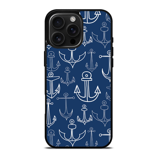 NAUTICAL ANCHOR PATTERN iPhone Case Cover