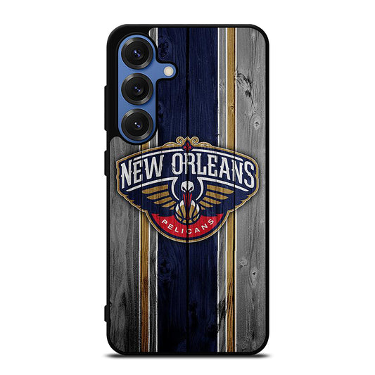 NEW ORLEANS PELICANS WOODEN LOGO Samsung Galaxy Case Cover
