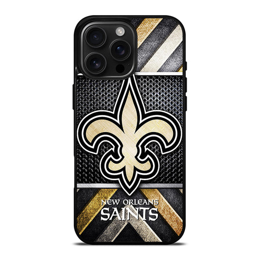 NEW ORLEANS SAINTS METAL LOGO iPhone Case Cover