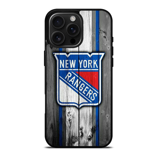 NEW YORK RANGERS WOODEN iPhone Case Cover