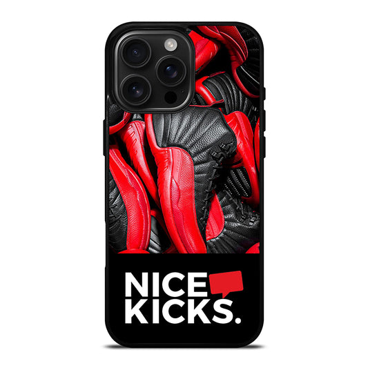 NICE KICKS SNEAKERS LOGO iPhone Case Cover