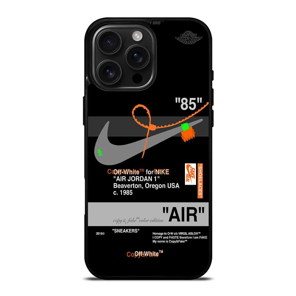 NIKE OFF WHITE AIR JORDAN 1 iPhone Case Cover