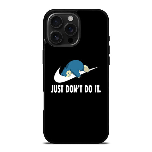 NIKE SNORLAX JUST DONT DO IT iPhone Case Cover