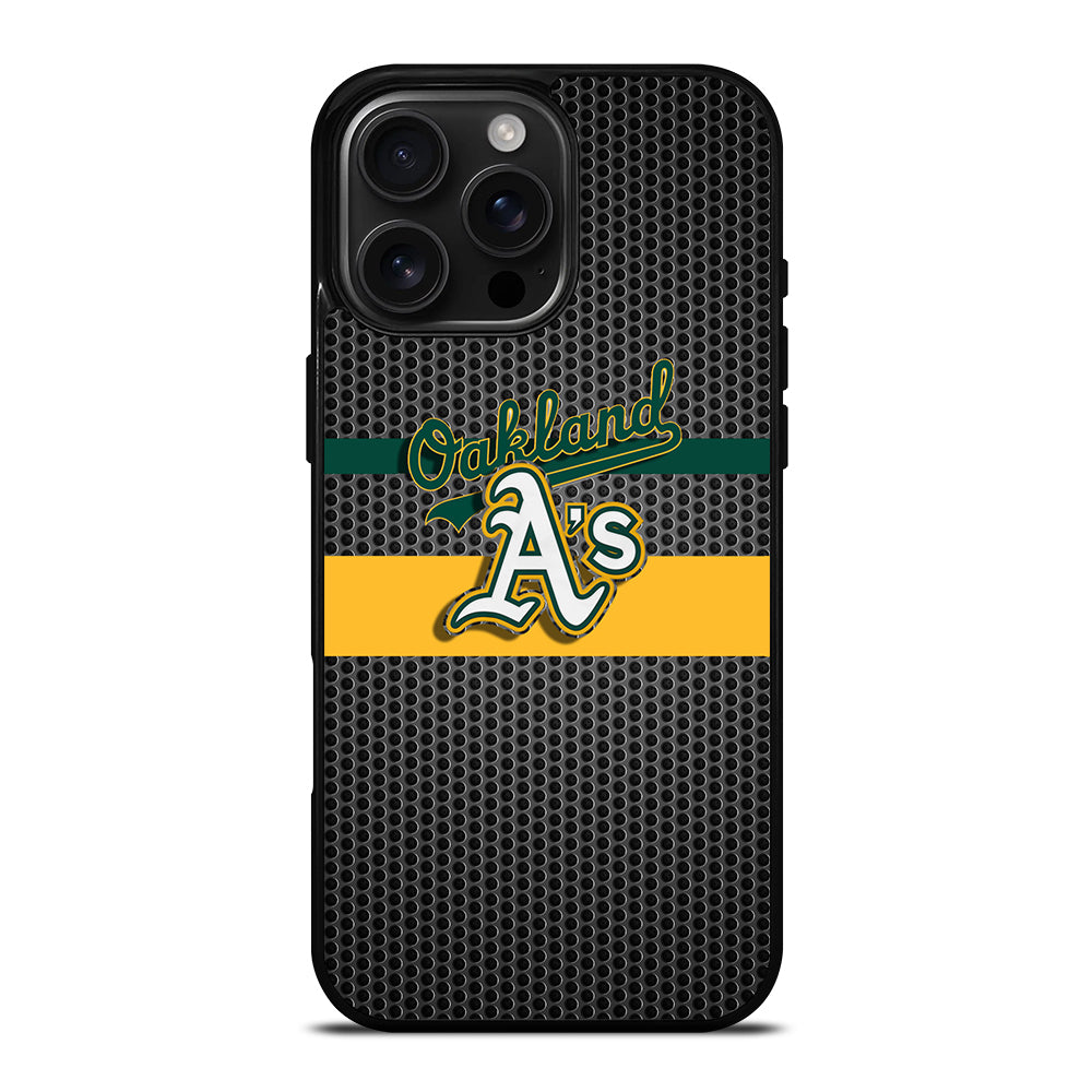 OAKLAND ATHLETICS METAL LOGO iPhone Case Cover